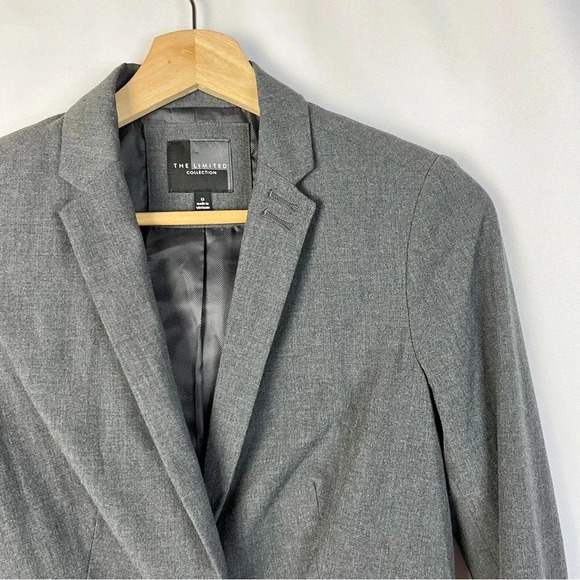 The Limited Dark Gray Single Button Suit Blazer 0 - Picture 3 of 3